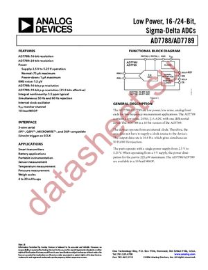 AD7789BRMZ datasheet  